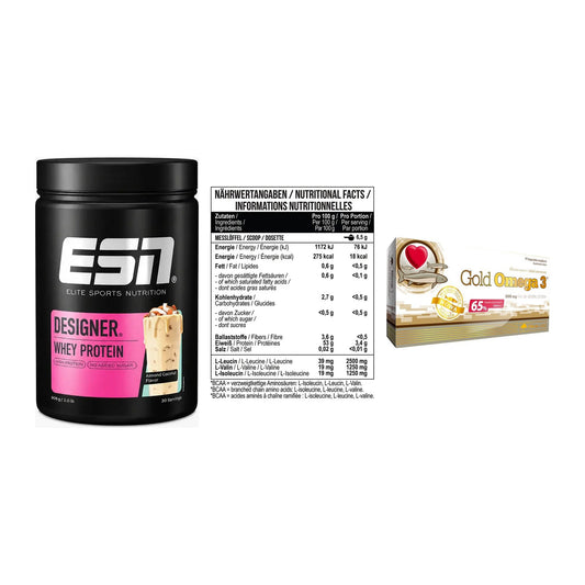 Definitionsphase-Set: ESN Designer + MST BCAA Zero + Olimp Omega 3 – alle enthaltenen Artikel