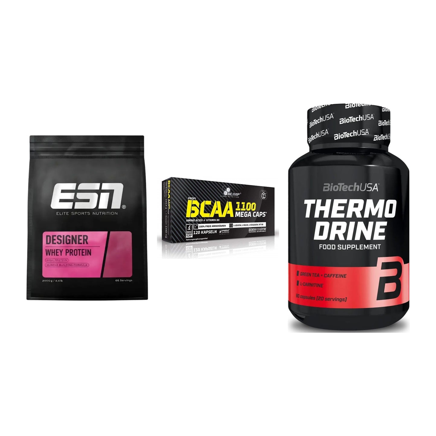 Definitionsphase-Set: ESN Designer + Olimp BCAA + BioTech Thermo – alle enthaltenen Artikel