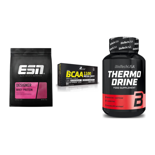 Definitionsphase-Set: ESN Designer + Olimp BCAA + BioTech Thermo – alle enthaltenen Artikel