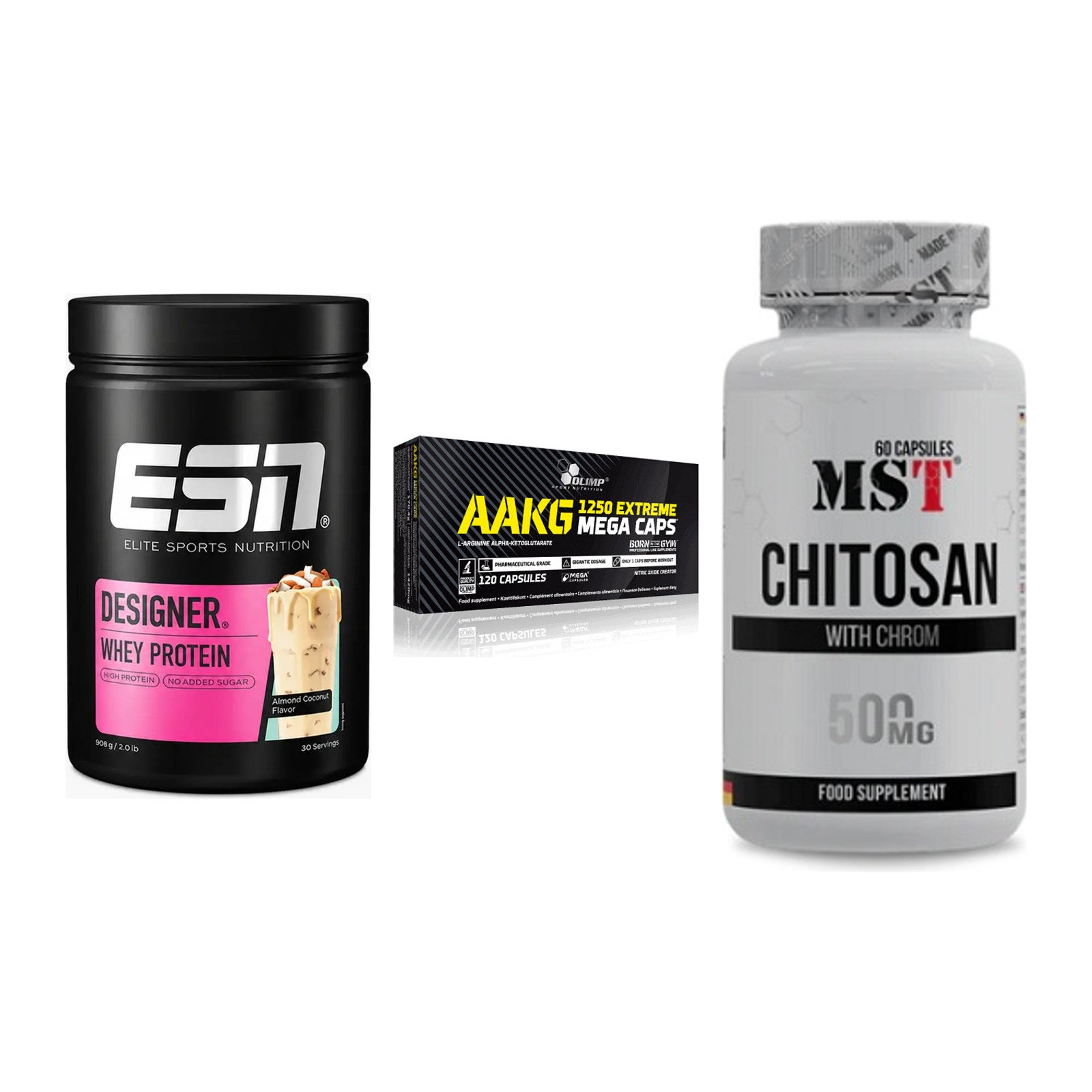 Definitionsphase-Set: ESN Designer + Olimp AAKG + MST Chitosan – alle enthaltenen Artikel