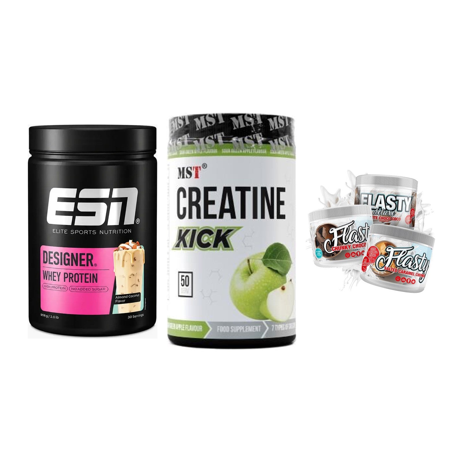 Definitionsphase-Set: ESN Designer + MST Creatine + Sinob Flasty – alle enthaltenen Artikel