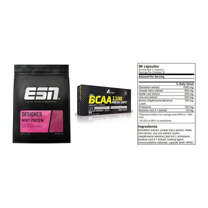 Definitionsphase-Set: ESN Designer + Olimp BCAA + GN Shred Cuts – alle enthaltenen Artikel