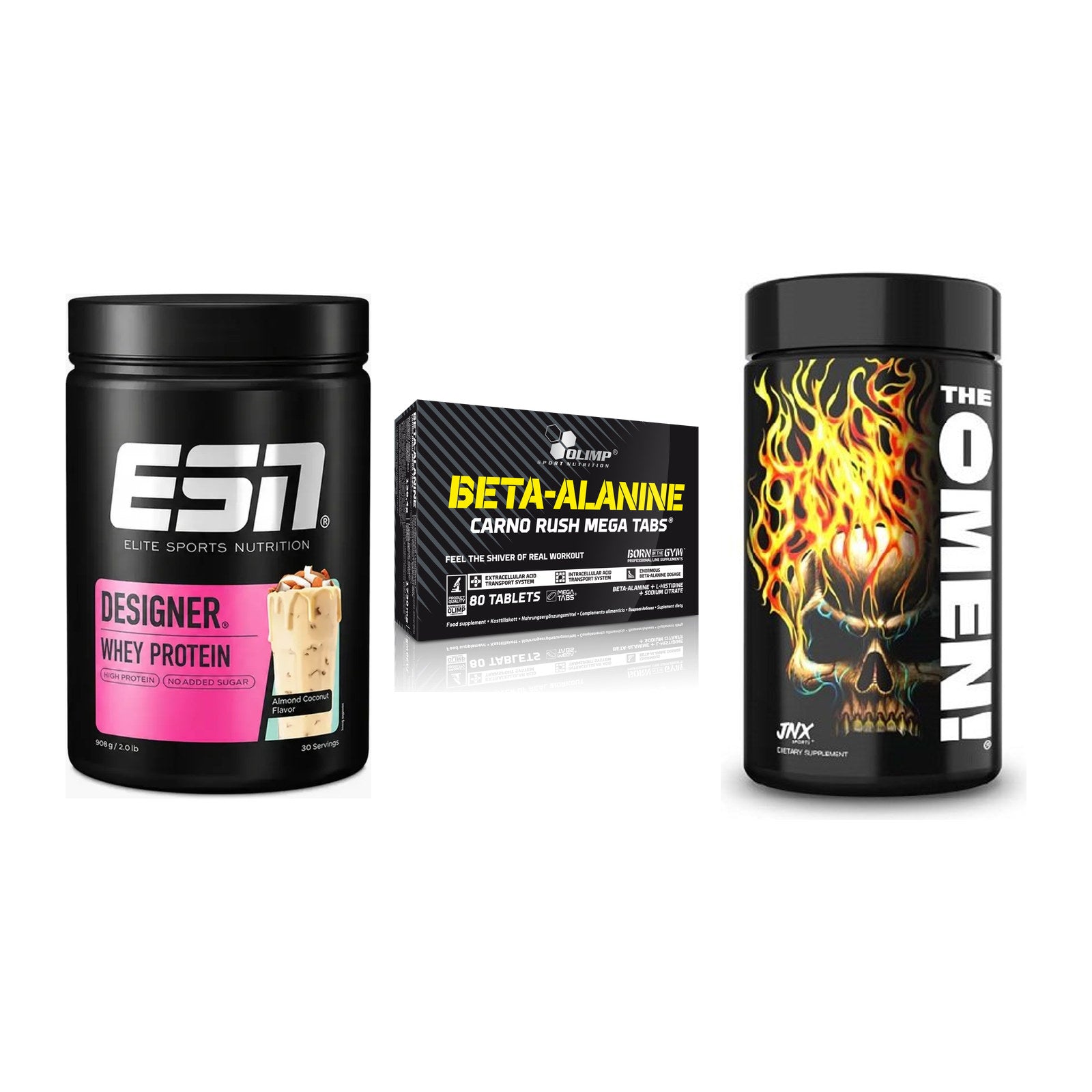 Definitionsphase-Set: ESN Designer + Olimp Beta-Ala + JNX Sports – alle enthaltenen Artikel