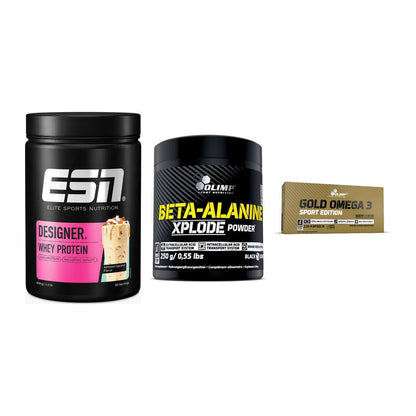 Definitionsphase-Set: ESN Designer + Olimp Beta-Ala + Olimp Omega 3 – alle enthaltenen Artikel