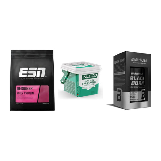 Definitionsphase-Set: ESN Designer + INLEAD L-Gluta + BioTech Black – alle enthaltenen Artikel