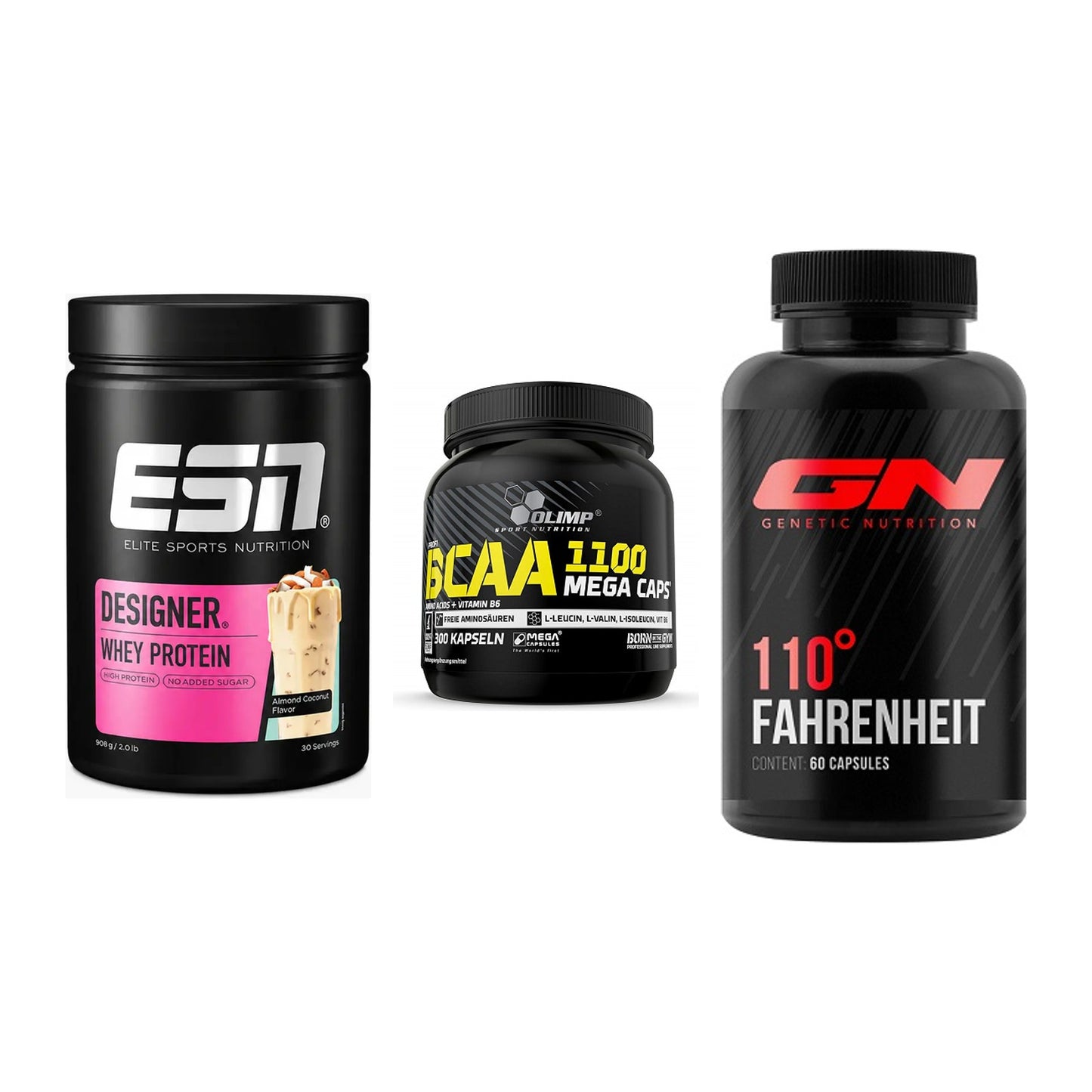 Definitionsphase-Set: ESN Designer + Olimp BCAA + GN 110 Fahrenh – alle enthaltenen Artikel