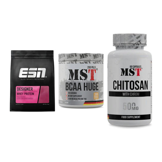 Definitionsphase-Set: ESN Designer + MST BCAA Huge + MST Chitosan – alle enthaltenen Artikel