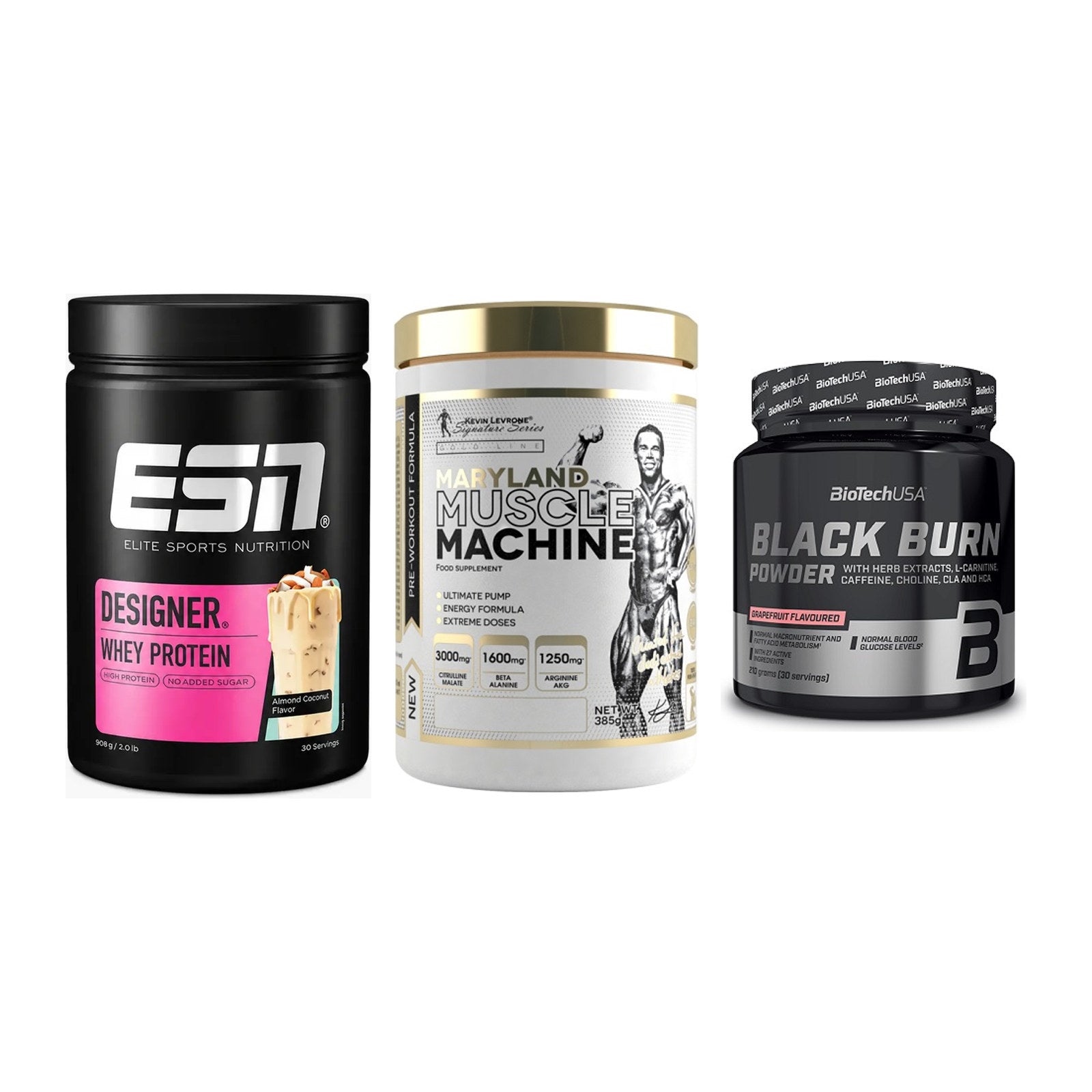 Definitionsphase-Set: ESN Designer + Kevin Levrone + BioTech Black – alle enthaltenen Artikel