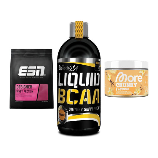 Definitionsphase-Set: ESN Designer + BioTech Liquid + More Nutrition – alle enthaltenen Artikel