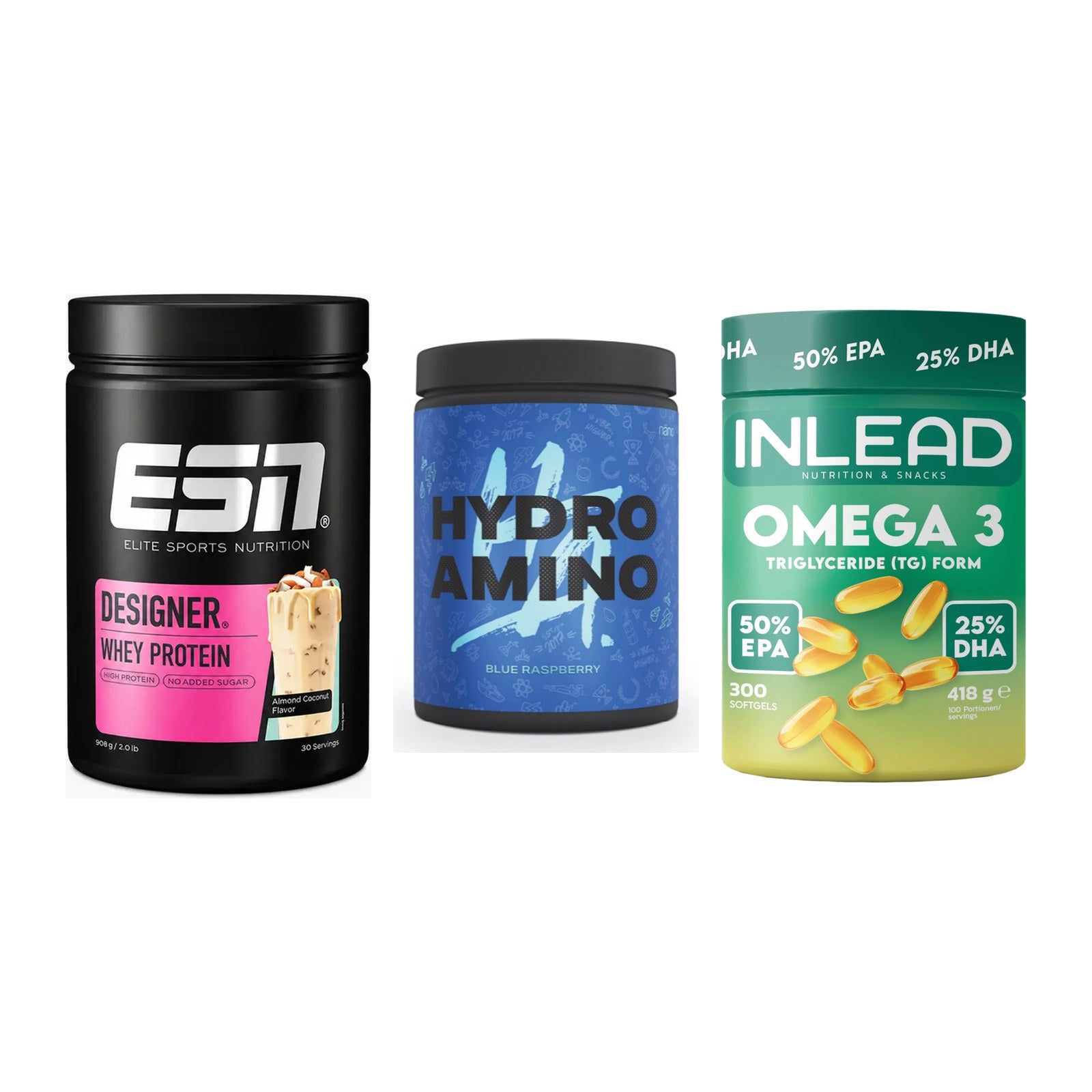 Definitionsphase-Set: ESN Designer + Nanosupps + INLEAD Omega-3 – alle enthaltenen Artikel
