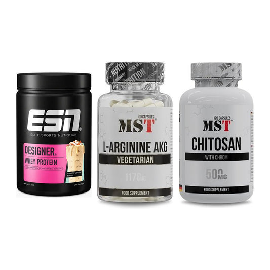 Definitionsphase-Set: ESN Designer + MST Arginin + MST Chitosan – alle enthaltenen Artikel