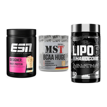 Definitionsphase-Set: ESN Designer + MST BCAA Huge + Nutrex Lipo 6 – alle enthaltenen Artikel