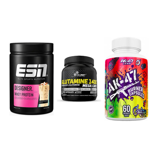 Definitionsphase-Set: ESN Designer + Olimp L-Glutam + AK47 Labs – alle enthaltenen Artikel