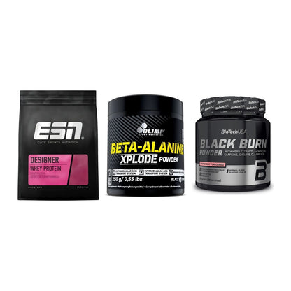 Definitionsphase-Set: ESN Designer + Olimp Beta-Ala + BioTech Black – alle enthaltenen Artikel