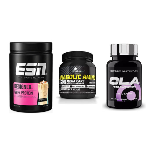 Definitionsphase-Set: ESN Designer + Olimp Anabolic + Scitec CLA – alle enthaltenen Artikel