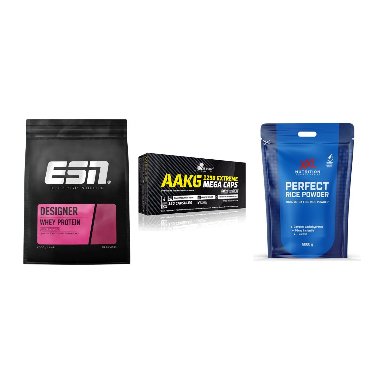 Definitionsphase-Set: ESN Designer + Olimp AAKG + XXL Nutrition – alle enthaltenen Artikel