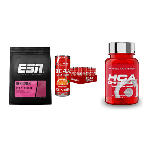 Definitionsphase-Set: ESN Designer + Activlab BCAA + Scitec HCA-Chi – alle enthaltenen Artikel