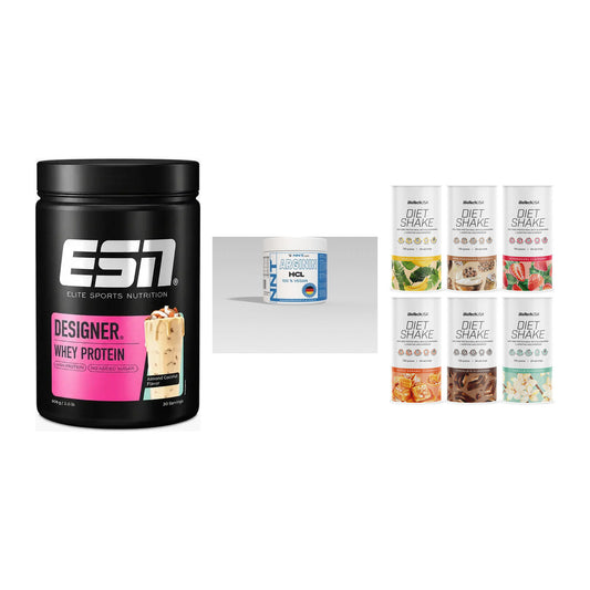 Definitionsphase-Set: ESN Designer + NNT Arginin + BioTech Diet – alle enthaltenen Artikel