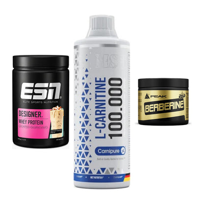 Definitionsphase-Set: ESN Designer + MST L-Carnitin + Peak Berberine – alle enthaltenen Artikel
