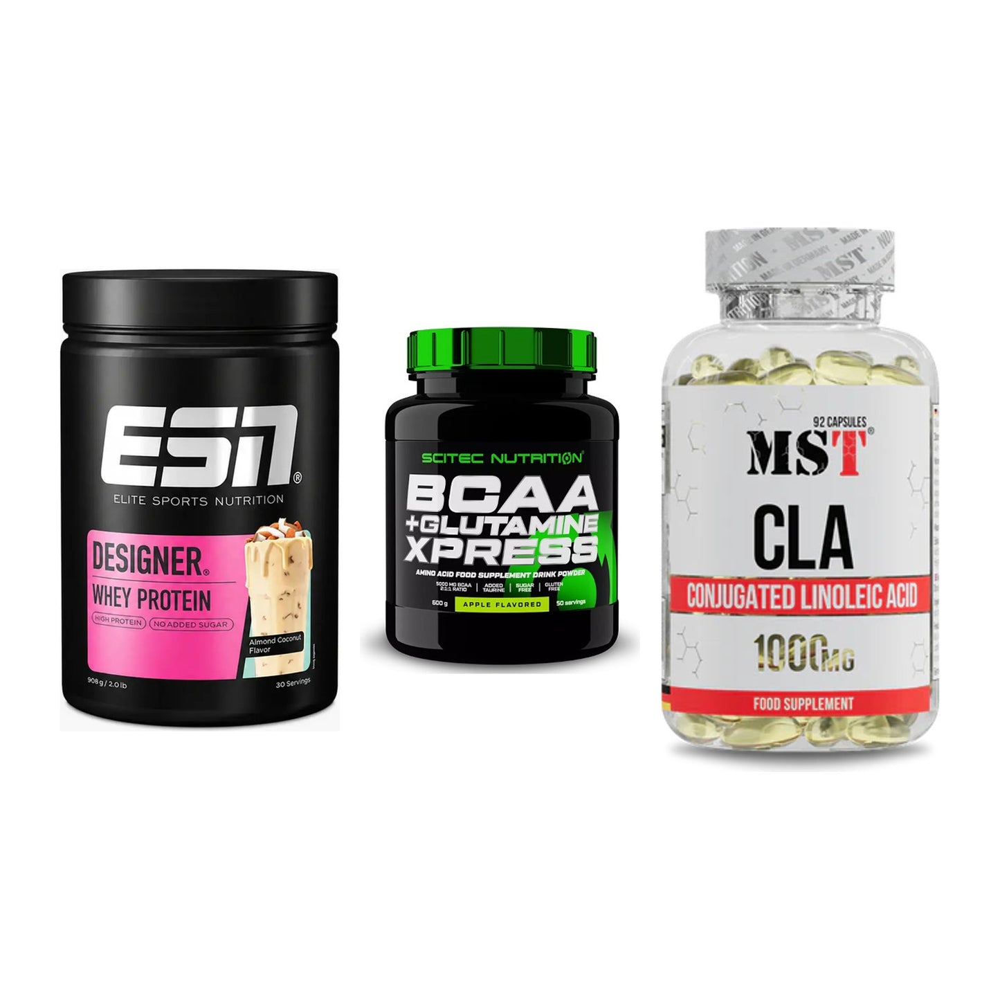 Definitionsphase-Set: ESN Designer + Scitec BCAA + MST CLA 1000mg – alle enthaltenen Artikel