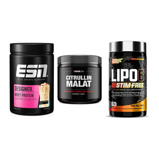 Definitionsphase-Set: ESN Designer + Sinob Core + Nutrex Lipo 6 – alle enthaltenen Artikel