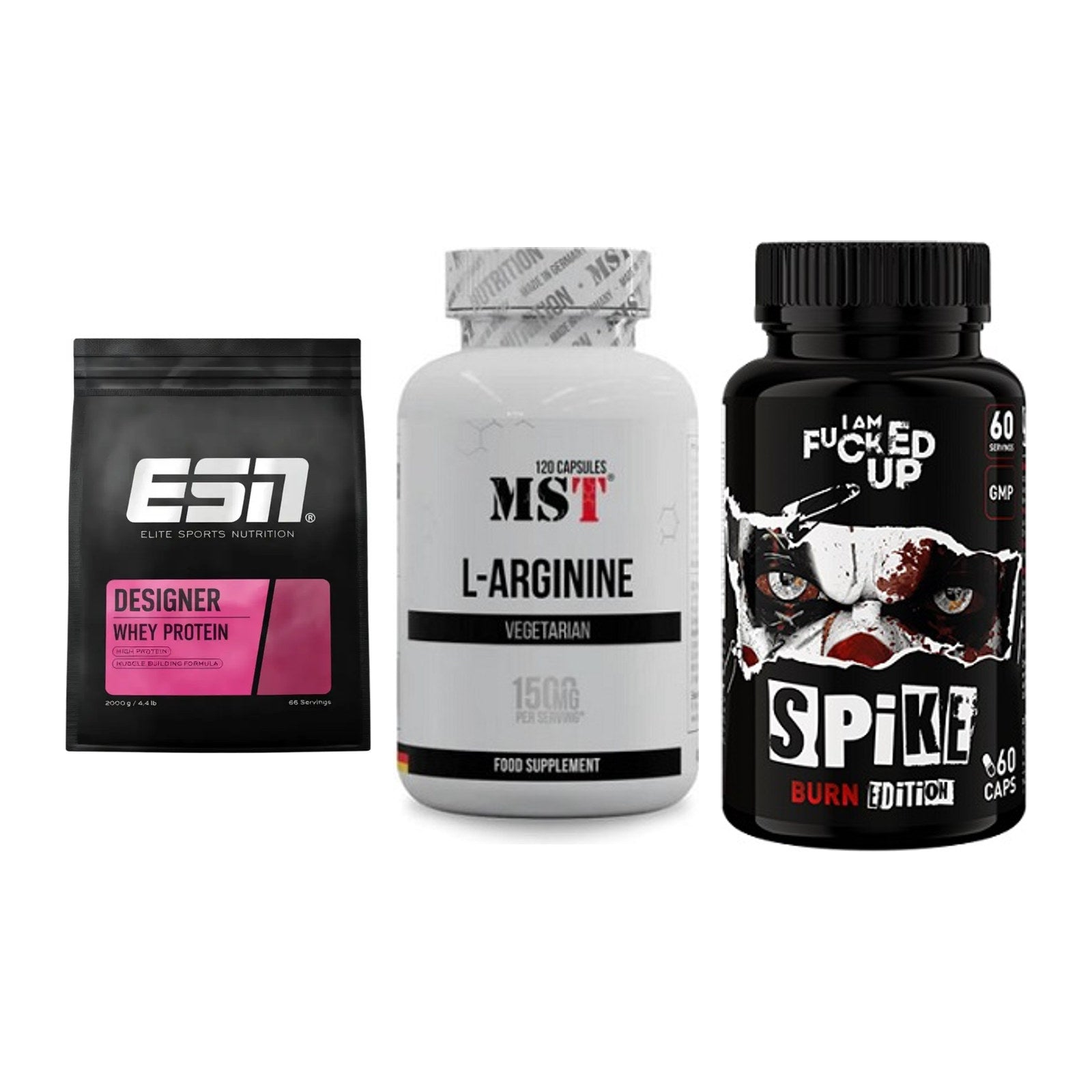 Definitionsphase-Set: ESN Designer + MST L-Arginine + Swedish Supple – alle enthaltenen Artikel