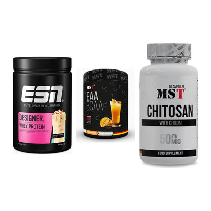 Definitionsphase-Set: ESN Designer + MST EAA & BCAA + MST Chitosan – alle enthaltenen Artikel