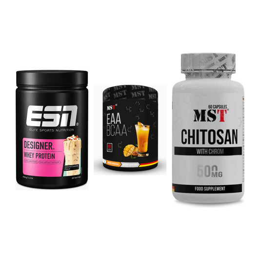 Definitionsphase-Set: ESN Designer + MST EAA & BCAA + MST Chitosan – alle enthaltenen Artikel