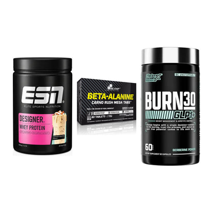 Definitionsphase-Set: ESN Designer + Olimp Beta-Ala + Nutrex Burn 30 – alle enthaltenen Artikel