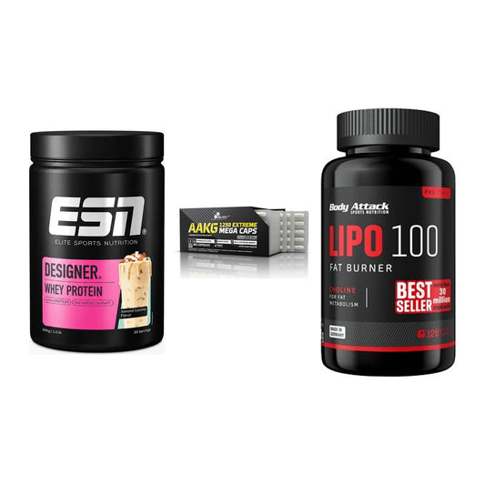Definitionsphase-Set: ESN Designer + Olimp AAKG + Body Attack – alle enthaltenen Artikel