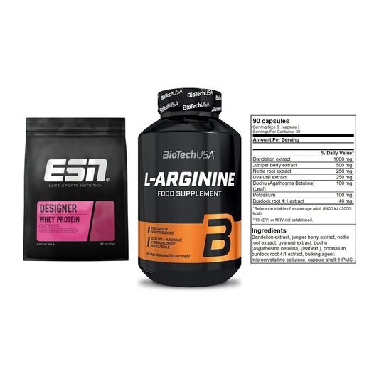 Definitionsphase-Set: ESN Designer + BioTech L-Argi + GN Shred Cuts – alle enthaltenen Artikel