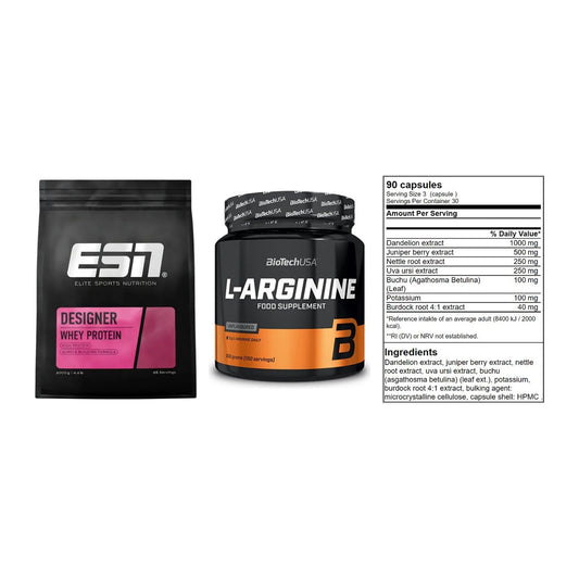 Definitionsphase-Set: ESN Designer + BioTech L-Argi + GN Shred Cuts – alle enthaltenen Artikel