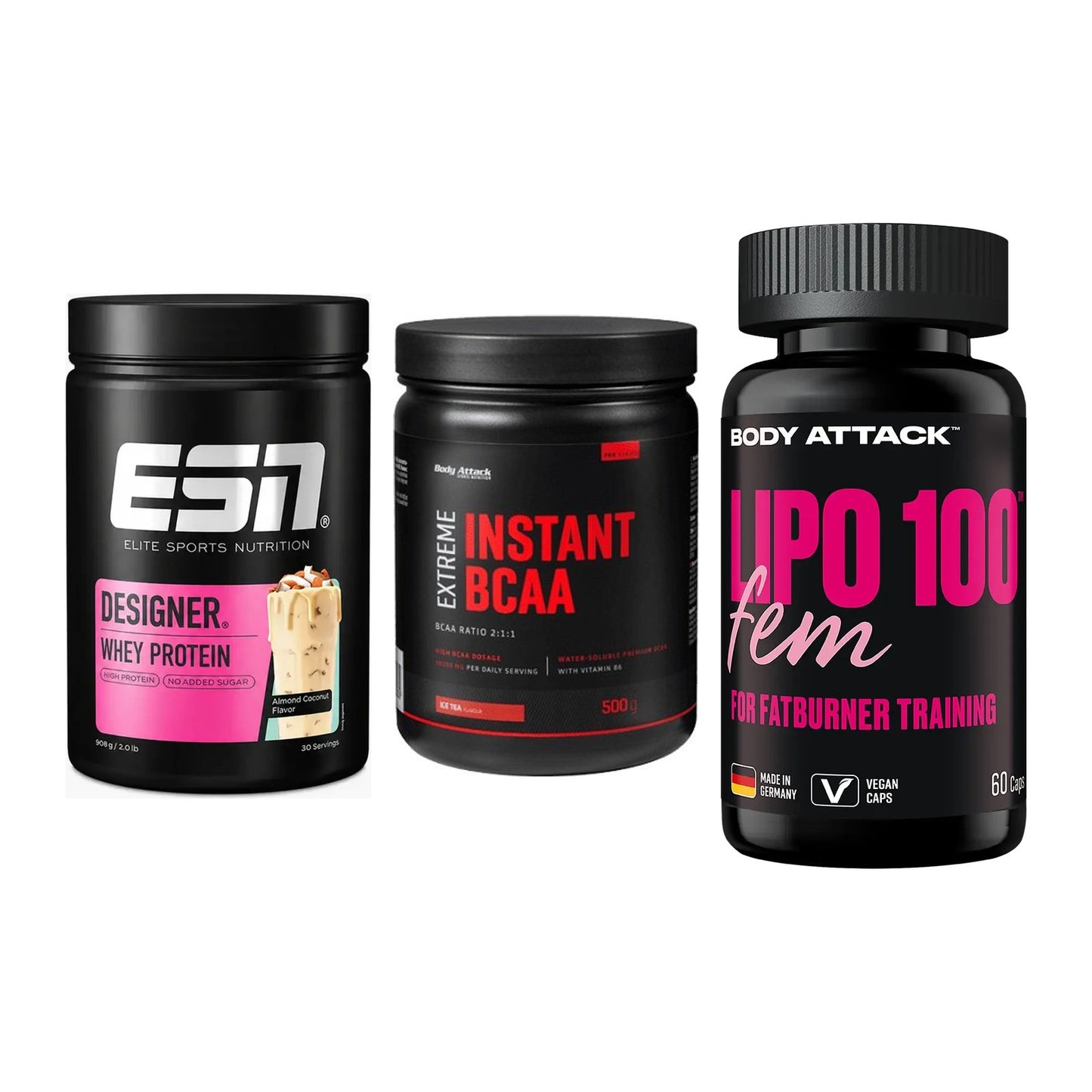 Definitionsphase-Set: ESN Designer + Body Attack + 1 weitere – alle enthaltenen Artikel