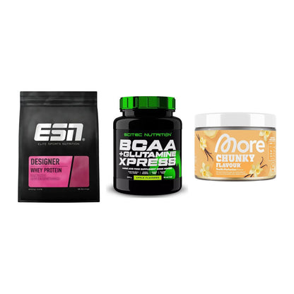 Definitionsphase-Set: ESN Designer + Scitec BCAA + More Nutrition – alle enthaltenen Artikel