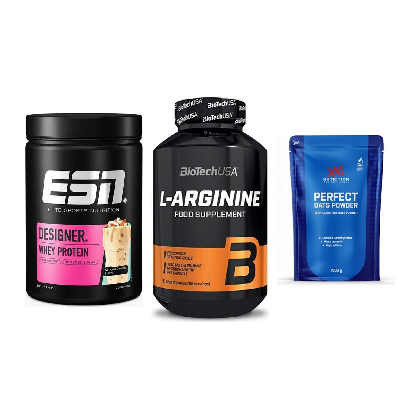 Definitionsphase-Set: ESN Designer + BioTech L-Argi + XXL Nutrition – alle enthaltenen Artikel