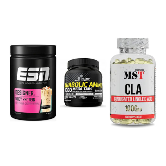 Definitionsphase-Set: ESN Designer + Olimp Anabolic + MST CLA 1000mg – alle enthaltenen Artikel