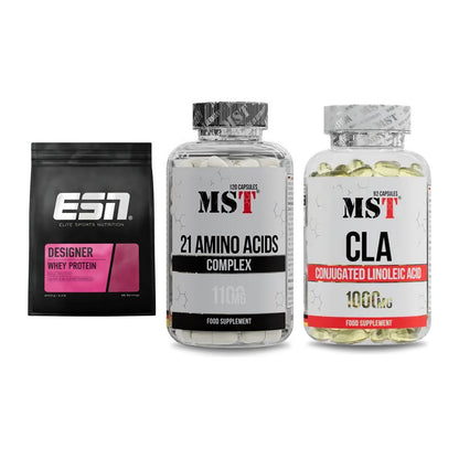 Definitionsphase-Set: ESN Designer + MST 21 Amino + MST CLA 1000mg – alle enthaltenen Artikel
