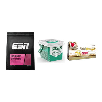 Definitionsphase-Set: ESN Designer + INLEAD L-Gluta + Olimp Omega 3 – alle enthaltenen Artikel
