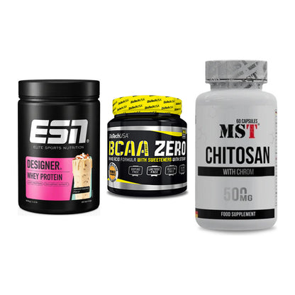 Definitionsphase-Set: ESN Designer + BioTech BCAA + MST Chitosan – alle enthaltenen Artikel