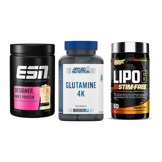 Definitionsphase-Set: ESN Designer + Applied Nutrit + Nutrex Lipo 6 – alle enthaltenen Artikel