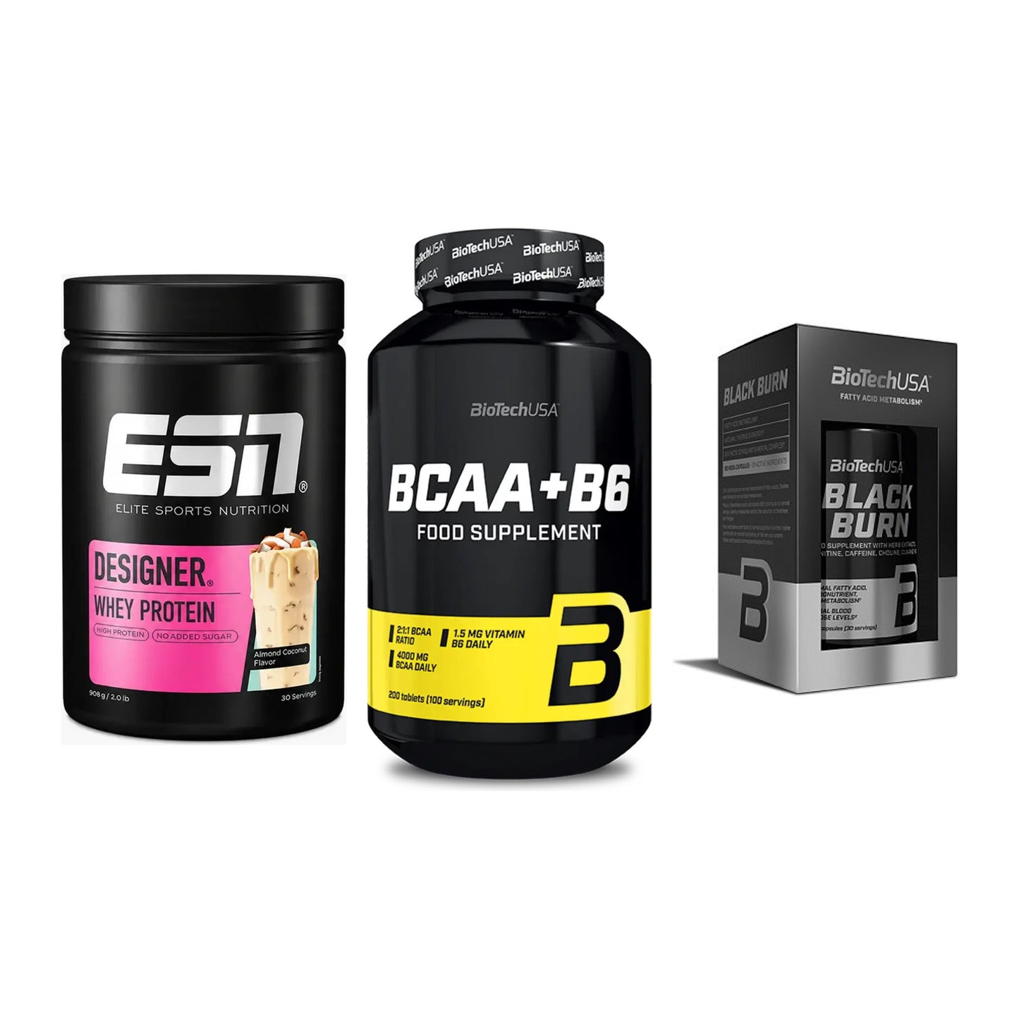 Definitionsphase-Set: ESN Designer + BioTech BCAA+B + BioTech Black – alle enthaltenen Artikel