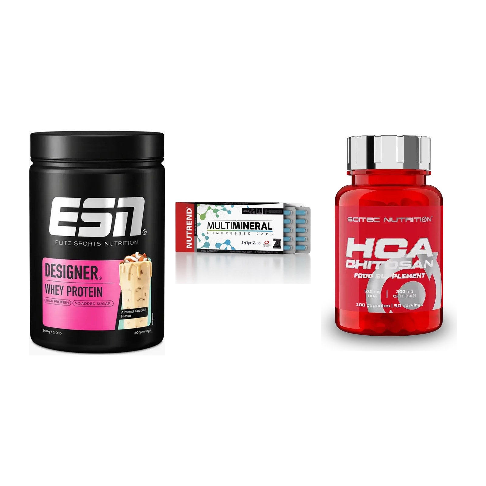 Definitionsphase-Set: ESN Designer + Nutrend Multim + Scitec HCA-Chi – alle enthaltenen Artikel