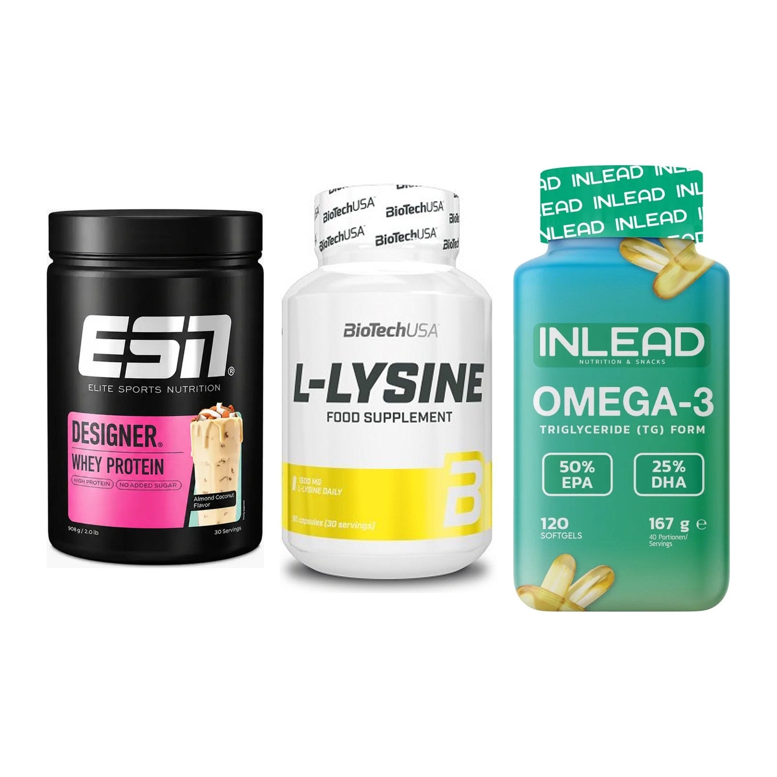 Definitionsphase-Set: ESN Designer + BioTech L-Lysi + INLEAD Omega-3 – alle enthaltenen Artikel