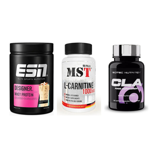 Definitionsphase-Set: ESN Designer + MST L-Carnitin + Scitec CLA – alle enthaltenen Artikel