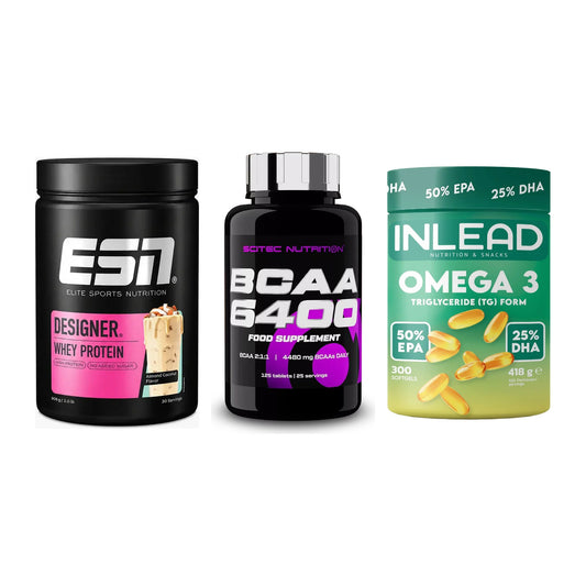 Definitionsphase-Set: ESN Designer + Scitec BCAA + INLEAD Omega-3 – alle enthaltenen Artikel