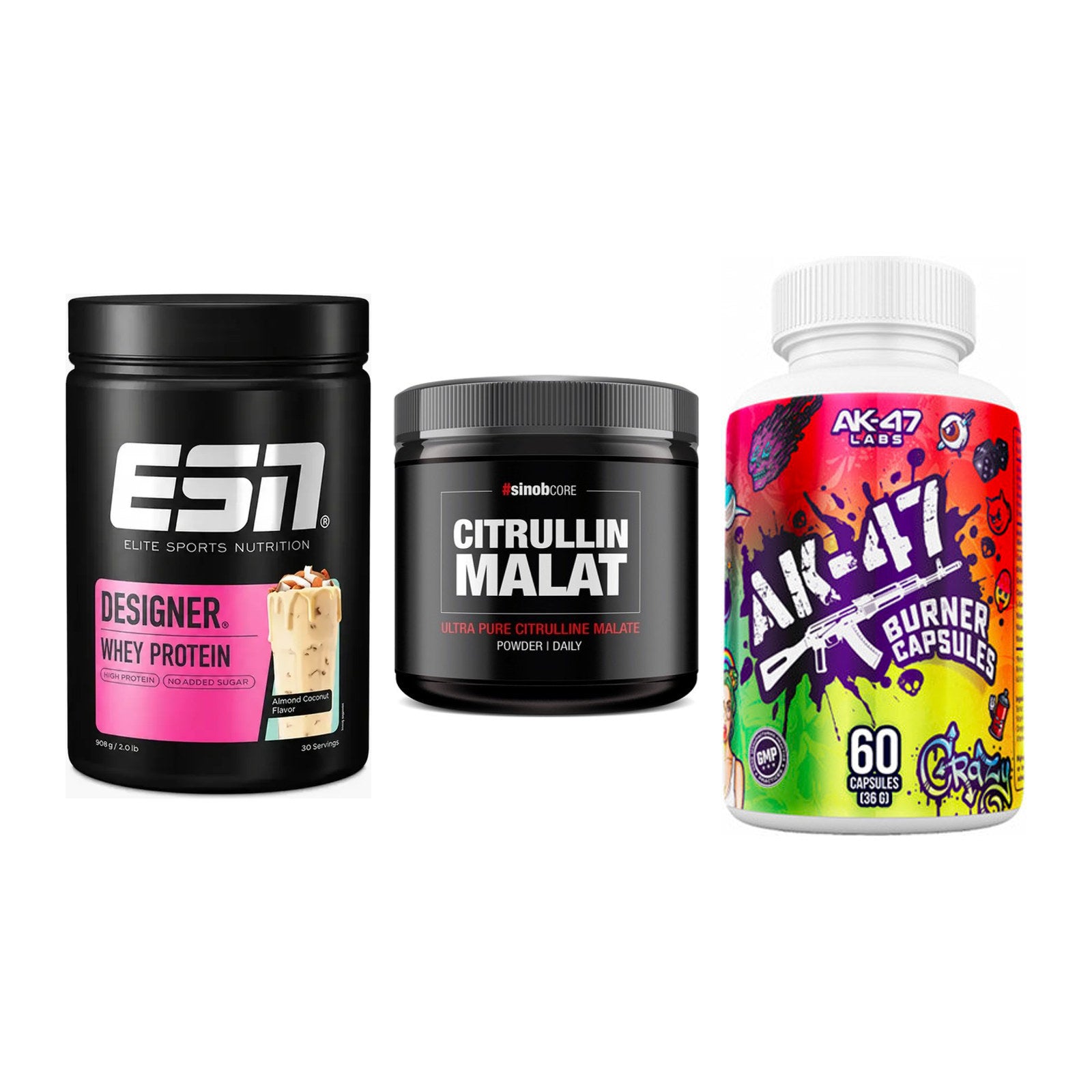 Definitionsphase-Set: ESN Designer + Sinob Core + AK47 Labs – alle enthaltenen Artikel