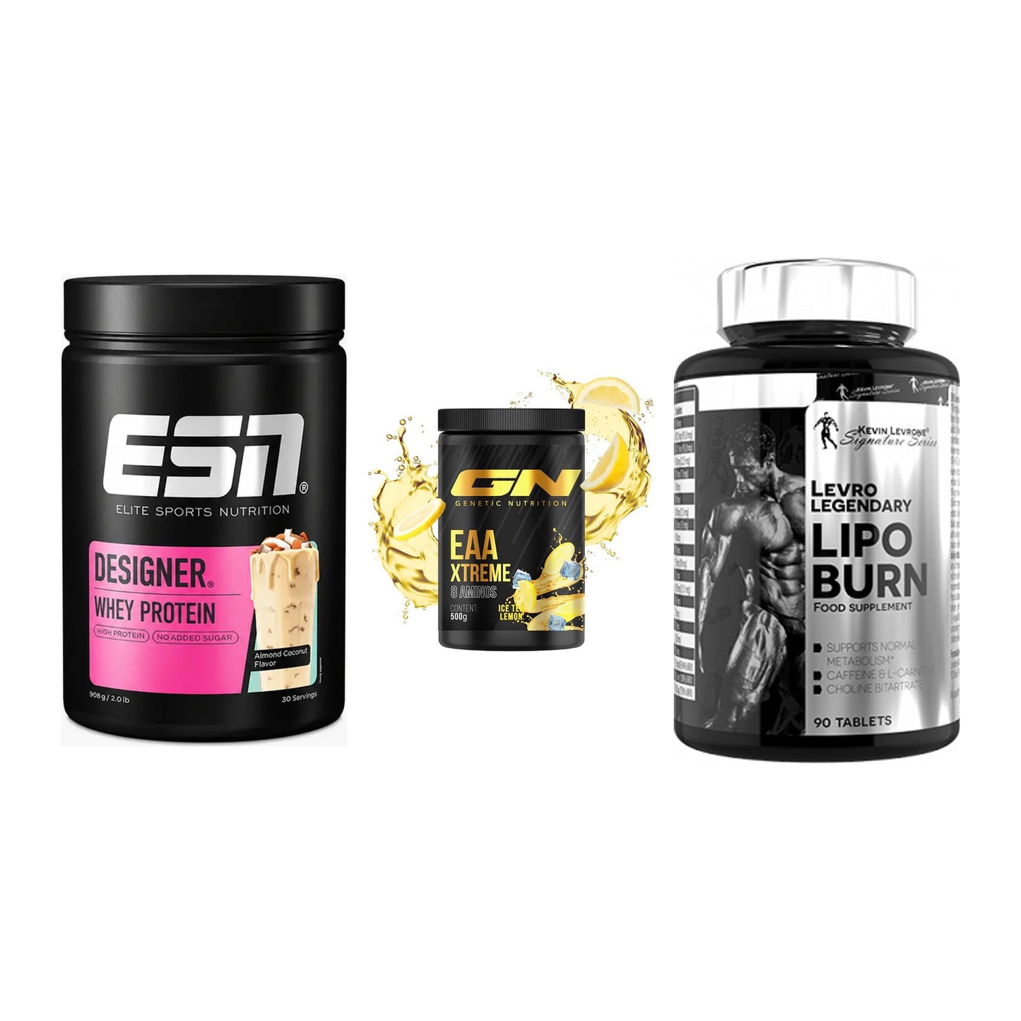 Definitionsphase-Set: ESN Designer + GN EAA Xtreme + Kevin Levrone – alle enthaltenen Artikel