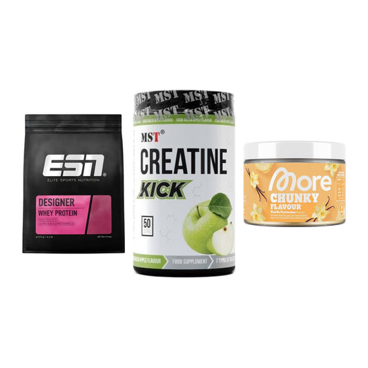 Definitionsphase-Set: ESN Designer + MST Creatine + More Nutrition – alle enthaltenen Artikel
