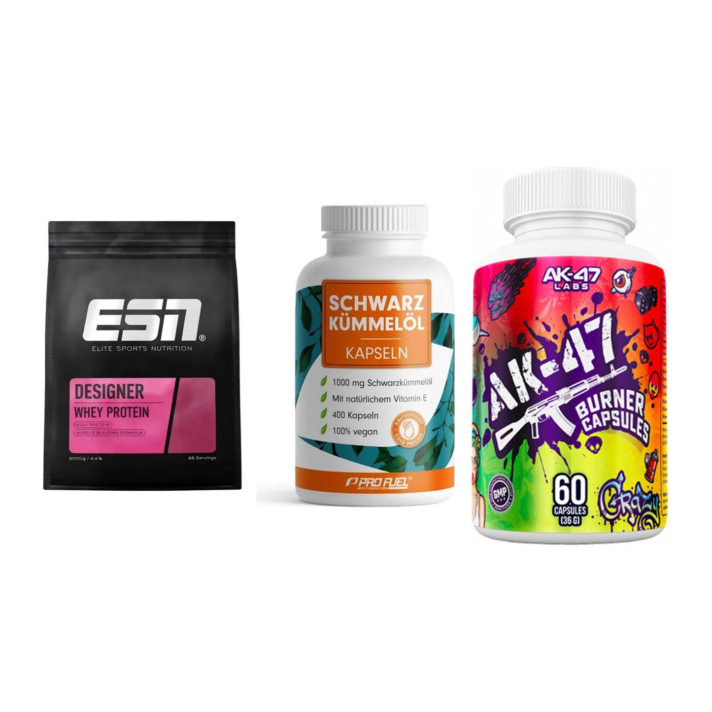 Definitionsphase-Set: ESN Designer + ProFuel Schwar + AK47 Labs – alle enthaltenen Artikel