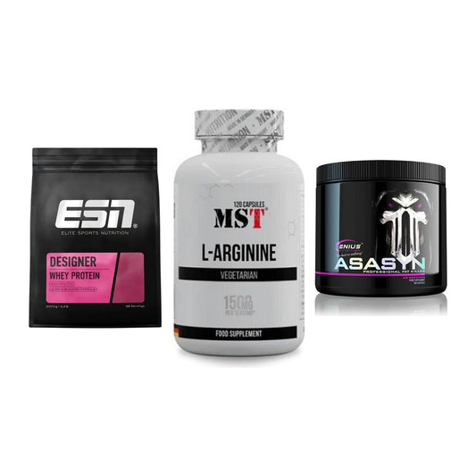 Definitionsphase-Set: ESN Designer + MST L-Arginine + Genius Nutriti – alle enthaltenen Artikel